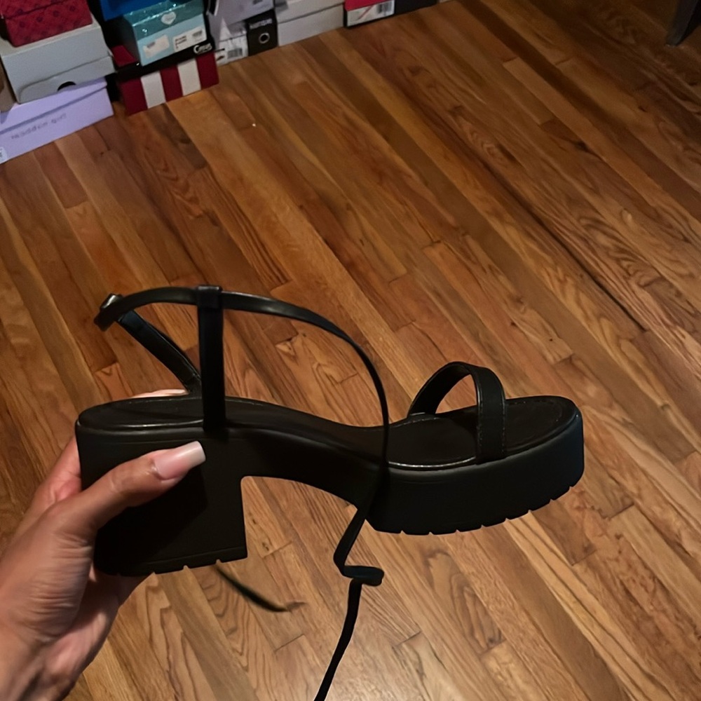 Urban outfitters platform sandal lace up